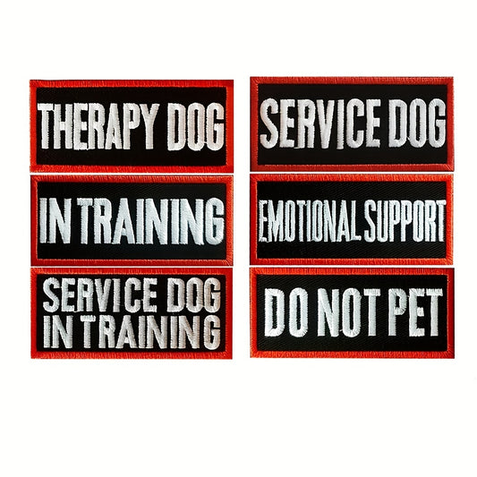 Embroidered Service Dog Training Patches